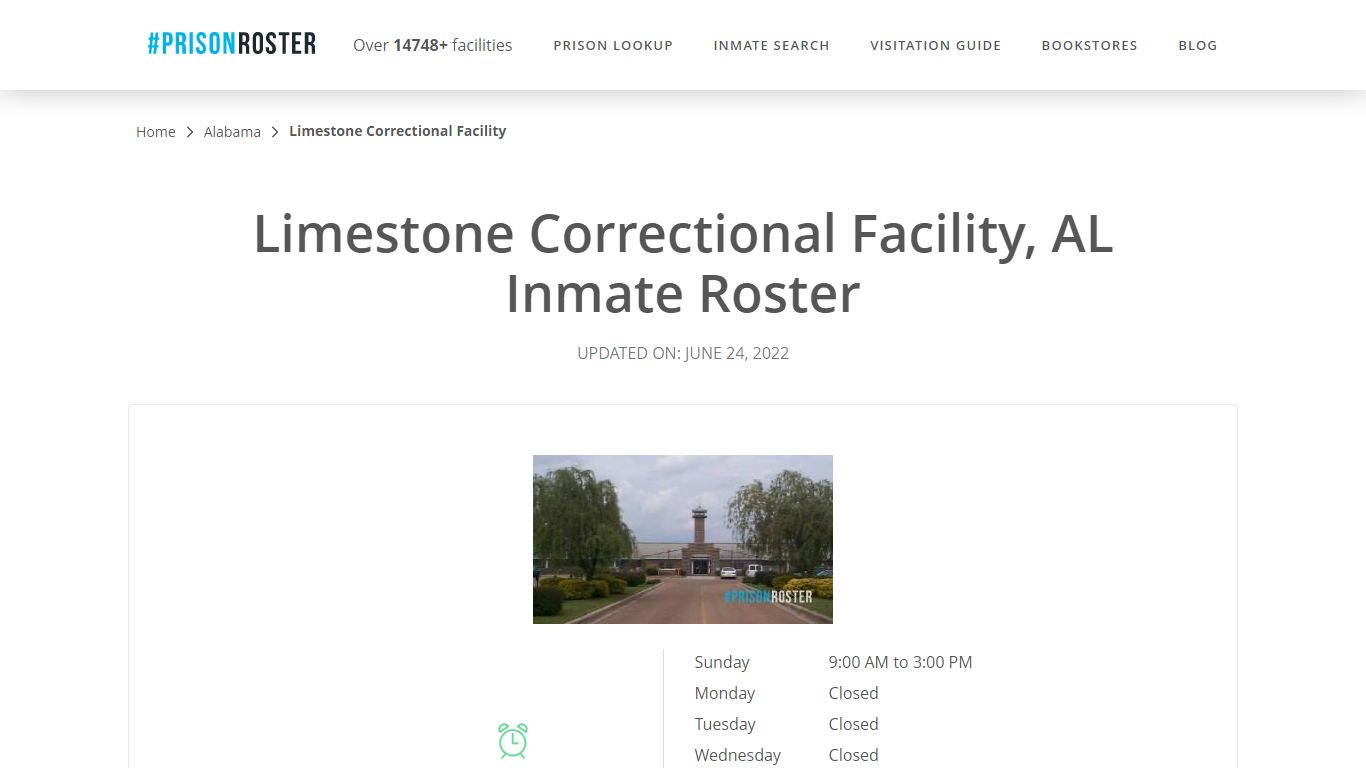 Limestone Correctional Facility, AL Inmate Roster - Prisonroster